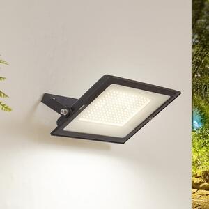 PRIOS Prios LED spot de exterior Maikel, 150W, 12000lm, metal, Negru, Aluminiu, Modern, Perete unghiular