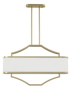 Open Design OR84856 - Lustră cu tijă GERDO OVALE 6xE14/12W/230V alamă/alb