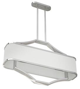 Open Design OR84849 - Lustră pe tijă GERDO OVALE 6xE14/12W/230V crom lucios/alb