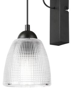 Lampă de perete LEANDRA 1xE27/15W/230V stejar/negru