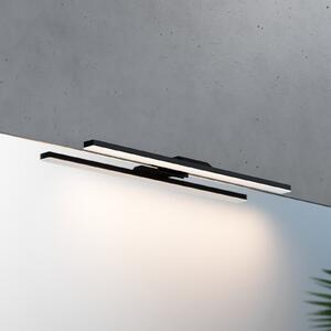 MCJ Lampă de perete cu LED pentru baie Modena IP44 negru, 4.000 K, lățime 40 cm, Negru, Baie, Metal, Modern, Soclu de perete jos
