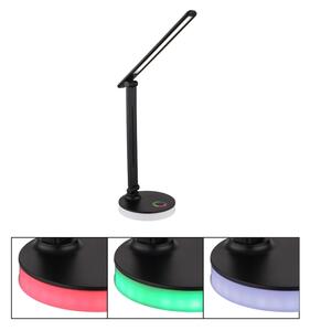 Globo 58445B - Lampă de birou LED RGBW dimabilă GERALDO LED/5W/230V + LED/2W