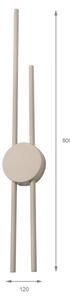 Aplica LED de perete LANA/15W/230V 4000K, bej