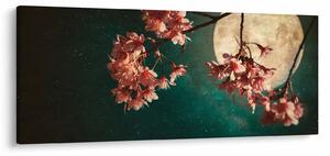 Tablou - Sakura în luna plină (120x50 cm)
