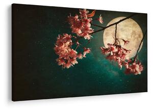 Tablou - Sakura în luna plină (90x60 cm)