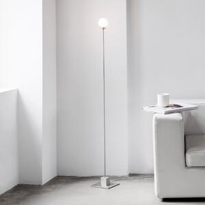 Northern Lampadar Snowball, oțel, reglabil, Metalic, Camera de zi / sufragerie, Metal, Design