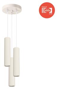 Brilagi - Lustră LED suspendată pe cablu CRESTO 3xGU10/10W/230V, crem