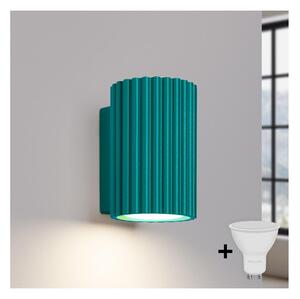 Brilagi - Aplica LED de perete CRESTO 1xGU10/10W/230V 10 cm turcoaz