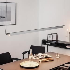 Luceplan Compendium - lampă suspendată LED, alu, reglabil, Metalic, Camera de zi / sufragerie, Metal, Design
