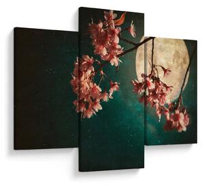 Tablou - Sakura în luna plină (90x60 cm)