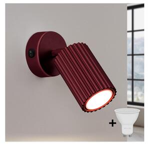 Brilagi - Spot LED de perete CRESTO 1xGU10/10W/230V vișiniu