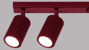 Brilagi - Plafonieră LED CRESTO cu 6 spoturi GU10, 10W, 230V, burgundiu