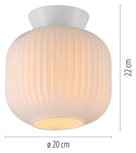 Schöner Wohnen 13574-16 - Plafonieră NAMI 1xE27/25W/230V, diam. 20 cm, albă