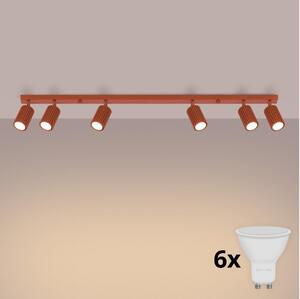 Brilagi - Spot LED CRESTO 6xGU10/10W/230V roșu