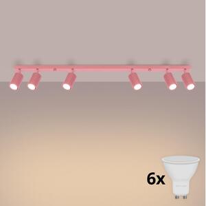 Brilagi - Spot LED CRESTO 6xGU10/10W/230V roz