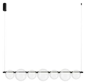 Lustră LED pe cablu ATOLA LED/19W/230V negru/transparent
