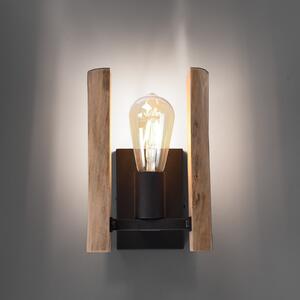JUST LIGHT. GmbH Lumina de perete din lemn, reglabil, Lemn, Camera de zi / sufragerie, Metal, Casă de țară / Rustic