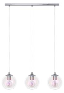 Eglo 901919 - Lustră suspendată pe cablu ARISCANI, 3 x E27, 60 W, 230 V, crom lucios