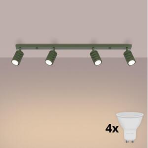 Brilagi - Spot LED CRESTO 4xGU10/10W/230V, verde