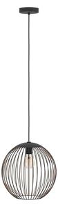 Eglo 901868 - Lustră suspendată pe cablu ALMANZORA 1xE27/60W/230V neagră