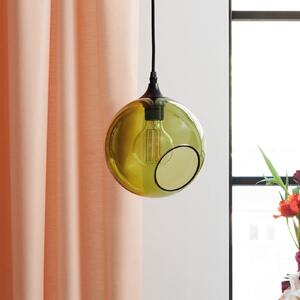 DESIGN BY US Lampă suspendată Ballroom, verde, Ø 20 cm, sticlă, reglabil, Verde, Camera de zi / sufragerie, Sticlă, Design, glob