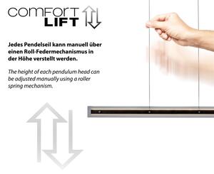 Schöner Wohnen LENA 11316-18 - Lustră LED reglabilă pe cablu, LED/32W/230V, negru