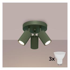 Brilagi - Spot LED CRESTO 3x GU10/10W/230V verde