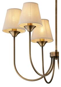 Jupiter 2167 - Lustră pe tijă TILIA 6xE14/11W/230V bronz/bej