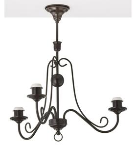 Jupiter 2188 - Lustră pe tijă ARKADA 3xE27/15W/230V negru/alb