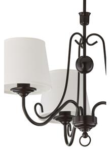 Jupiter 2188 - Lustră pe tijă ARKADA 3xE27/15W/230V negru/alb