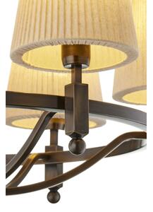 Jupiter 2185 - Lustru pe tijă PIAST 6xE27/15W/230V maro/bej