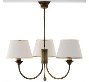 Jupiter 2132 - Candelabru pe tijă CLASSIC 3xE27/15W/230V bronz/patină/crem