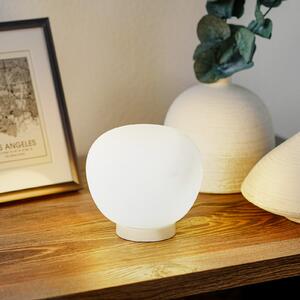Fabbian Lumi Mochi lampă masă, fără picior, Ø12 cm, Alb, Camera de zi / sufragerie, Sticlă, Design