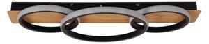 Plafonieră LED ROWENA, 18W, 230V, negru/maro