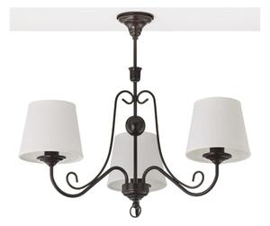 Jupiter 2188 - Lustră pe tijă ARKADA 3xE27/15W/230V negru/alb