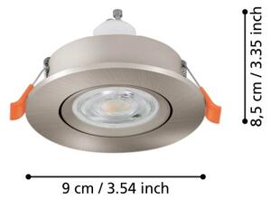 Eglo 902258 - Spot LED încastrat BARRANCO 1xGU10/4,5W/230V crom
