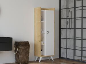 Dulap cu rafturi Sipadi (stejar + alb) . 1094235
