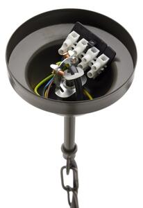 Jupiter 2172 - Candelabru suspendat pe lanț WERONA 5xE14/11W/230V negru