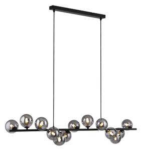 Schöner Wohnen 14504-18 - Lustru LED suspendat pe cablu DUBAI 13xG9/3W/230V negru/fumuriu