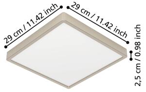 Eglo 901322 - Plafonieră LED FUEVA LED/13W/230V 2700/4000/6500K 29x29 cm crom