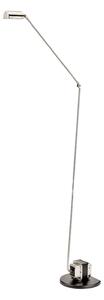 Lumina Daphine Lampă de podea cu LED 3.000K, nichel, reglabil, Gri, Studiu / Birou, Metal, Modern