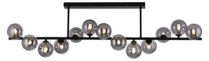 Schöner Wohnen DUBAI 14505-18 - Lustră LED pe tijă, 13xG9/3W/230V, negru/fumuriu