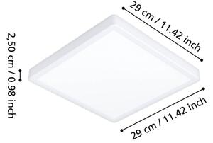 Eglo FUEVA 901337 - Plafonieră LED pentru baie, 13W, 230V, 29x29 cm, IP44, alb