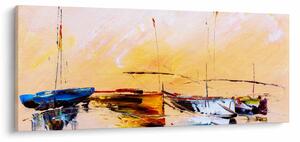 Tablou - Pictură barcă (120x50 cm)