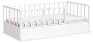 Pat pentru copii cu sertar suplimentar, Colectia Montes White (100x200 cm)