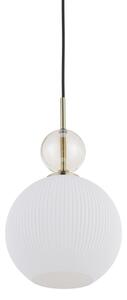 BRILAGI - Candelabru suspendat pe cablu OLIVIA 1xE27/15W/230V negru/fumuriu bej/alb