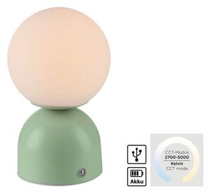 Schöner Wohnen 19218-43 - Lampă de masă LED RUDI, dimabilă, LED/1,2W/5V, verde