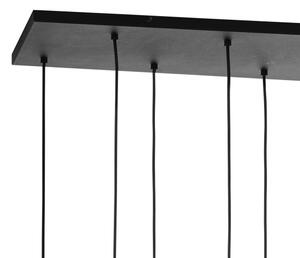 BRILAGI - Lustra pe cablu QUADRA 8xE27/60W/230V negru/gri fumuriu