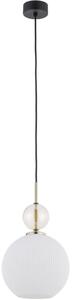 BRILAGI - Candelabru suspendat pe cablu OLIVIA 1xE27/15W/230V negru/fumuriu bej/alb