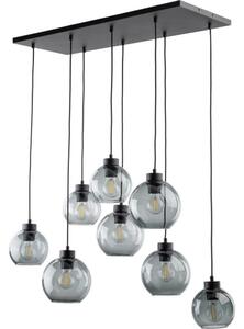 BRILAGI - Lustra pe cablu QUADRA 8xE27/60W/230V negru/gri fumuriu
